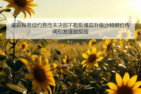 奥斯梅恩续约悬而未决那不勒斯博弈升级沙特报价传闻引发连锁反应
